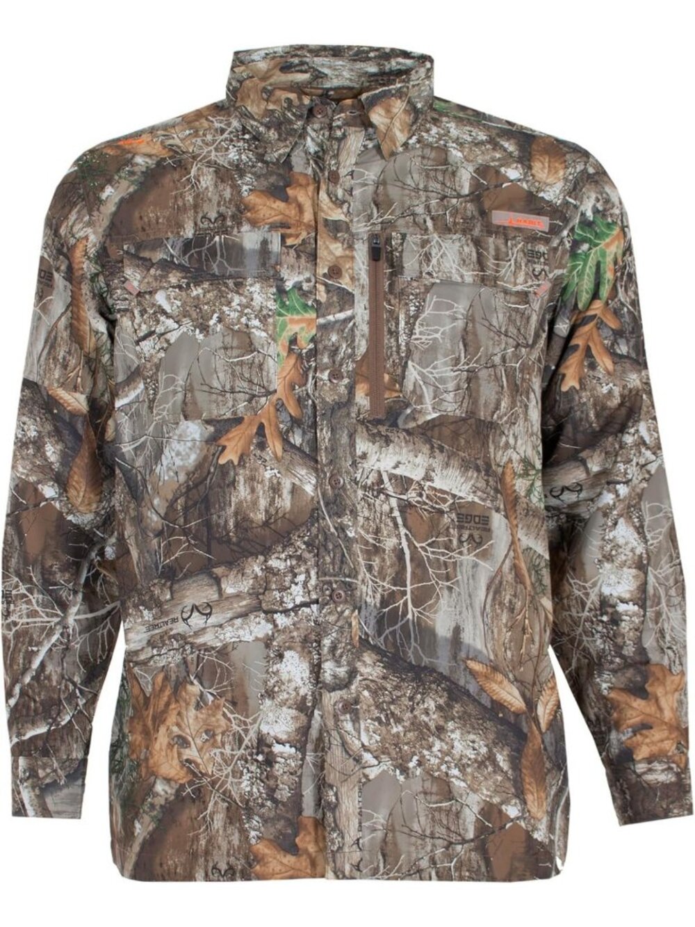 Men's Long Sleeve Camo Guide Shirt - Outdoor Adventure, Hiking, Fishing Apparel